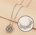 Stainless Steel necklace (2-in-1 Four leaf clover and hearts)